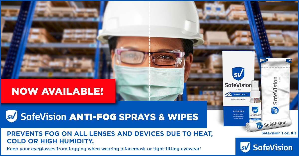 Anti-Fog Sprays and Wipes from SafeVision