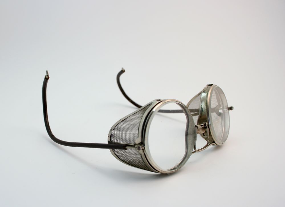 example of old fashioned safety eyewear