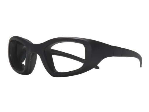Plastic Prescription safety Glasses - Air seal, Black Quarter