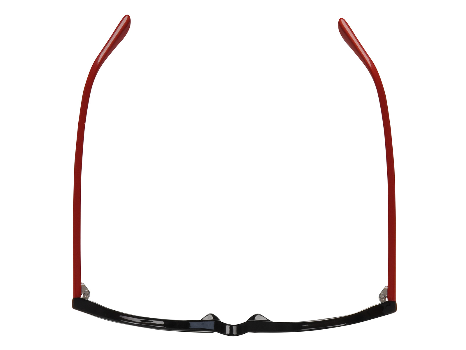 4. Classic-11-Black Front, Red Temples-Top