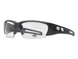 Plastic Prescription safety Glasses - Gray, Quarter