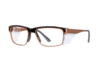 PENTAX ATTITUDE 7 hybrid metal prescription safety glasses with brow-bar and side shields