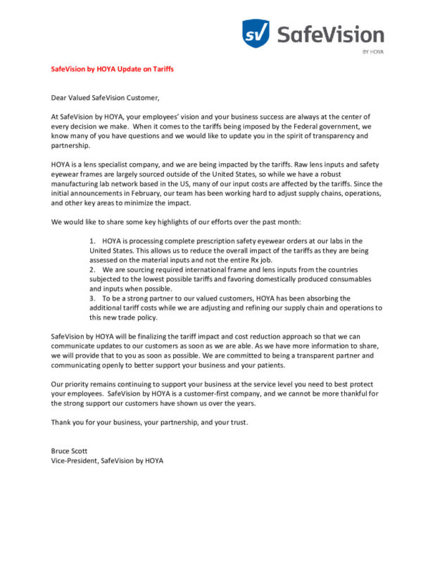thumbnail of April 30 2025 Tariff Announcement